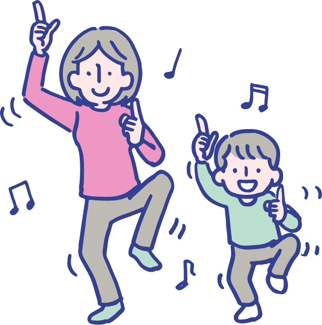 親子でTikTokダンス動画をまねっこ