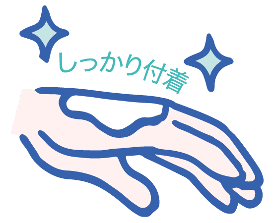 ベトベトしている時間は、お薬が皮膚の表面に付着してしっかりとお薬が効いている時間と考えられます。